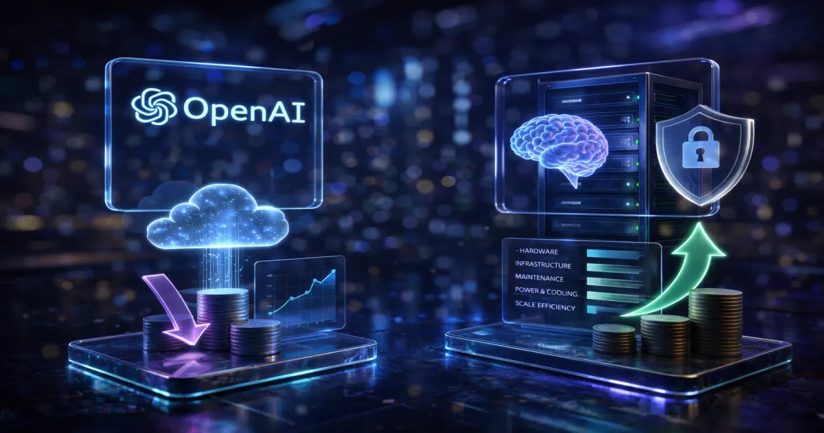 OpenAI vs Self-Hosted LLM: The Real Cost Trade-Off After Scale