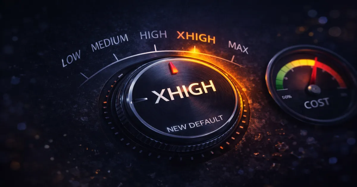 The xhigh Effort Trap: Why Opus 4.7's Recommended Default Is Quietly Inflating Your Agentic Bill 40%